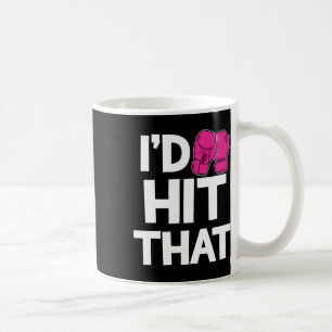 Taza De Café Golpearía esos guantes rosas divertidos de kickbox