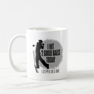Taza De Café Golpeé 2 buenas bolas hoy - golf divertido