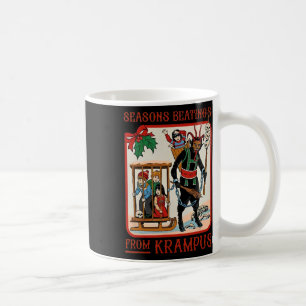 Taza De Café Golpes de Temporada De Krampus Navidad