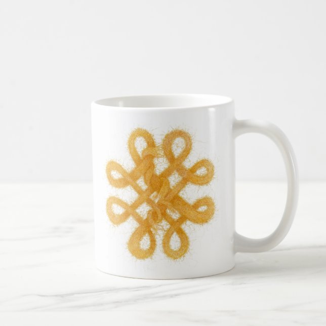 Taza De Café GOLTIC KNOT White Mug (Derecha)