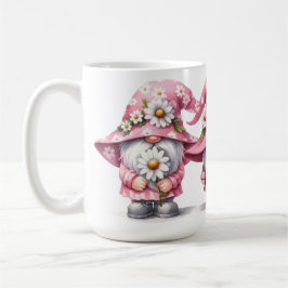 TAZA DE CAFÉ GOMAS DE VALENTINA DE COCINA ROSA Y BLANCA