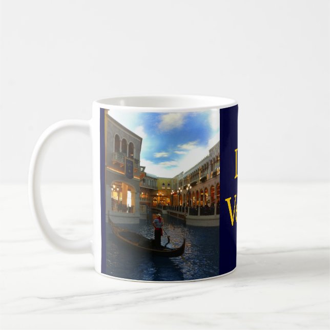 Taza De Café Góndola veneciana del canal de Las Vegas (Izquierda)