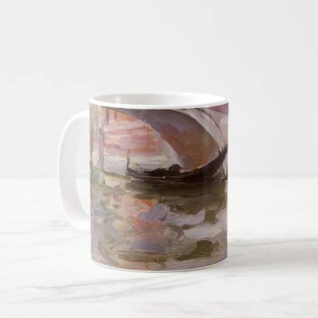 Taza De Café Góndolas de John Singer Sargent, Arte Impresionist (Anverso izquierdo)