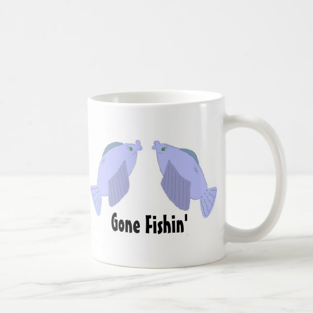 Taza De Café Gone Fishin' (Derecha)