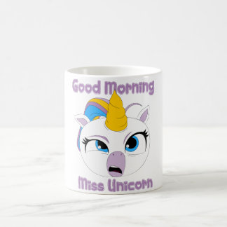 Taza De Café Good Morning Miss Unicorn | funny tired Unicorn T-