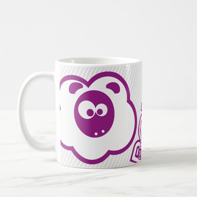 Taza De Café Good Morning Moulos - Violet (Izquierda)
