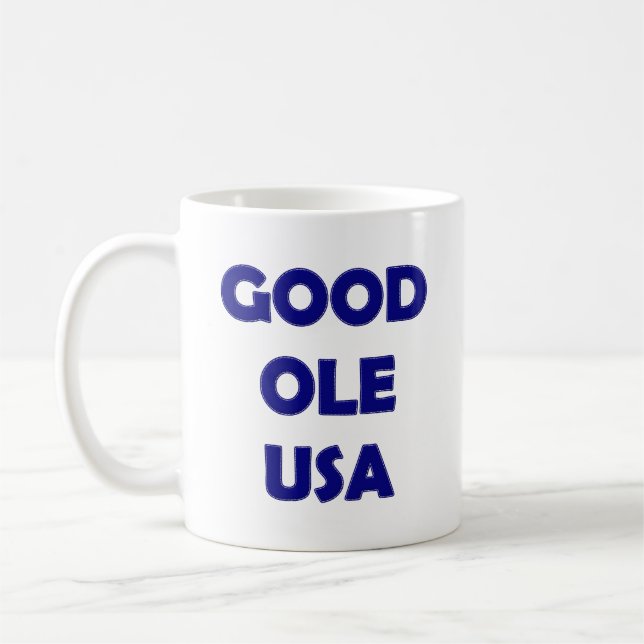 Taza De Café Good Ole USA, Blue-Coffee Mug (Izquierda)
