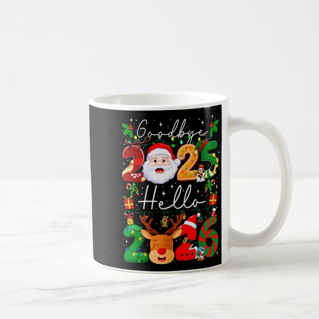 Taza De Café Goodbye 2025 Hello 2026 Happy New Year's Eve Chris (Derecha)