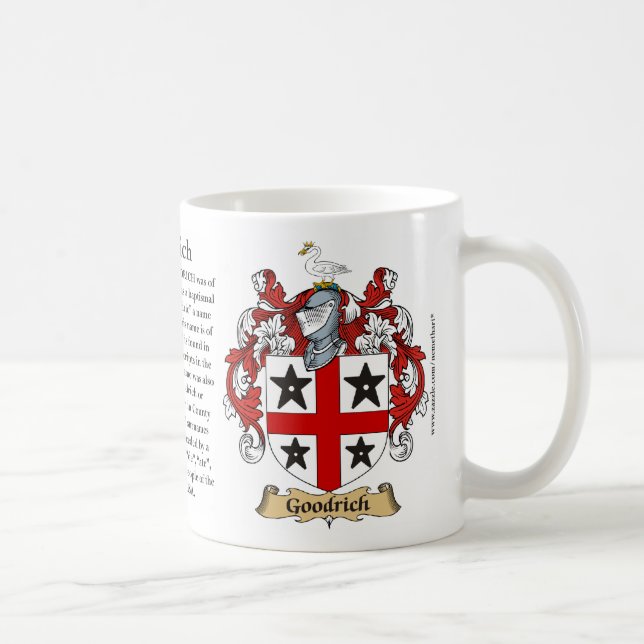 Taza De Café Goodrich, el origen, el significado y el escudo (Derecha)