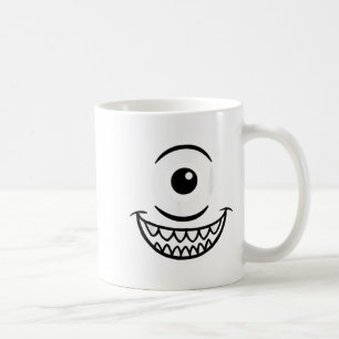 Taza De Café Goofy Scary Monstruo de un ojo cara Halloween Eyeb