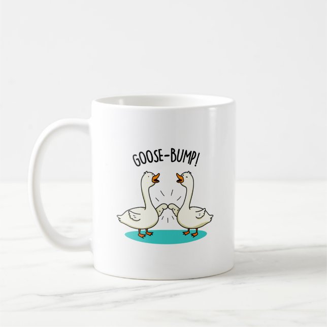 Taza De Café Goose Bump Funny Animal Pun (Izquierda)