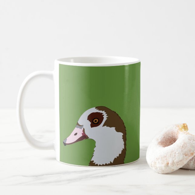 Taza De Café Goose Waterfowl Bird Goose (Con donut)