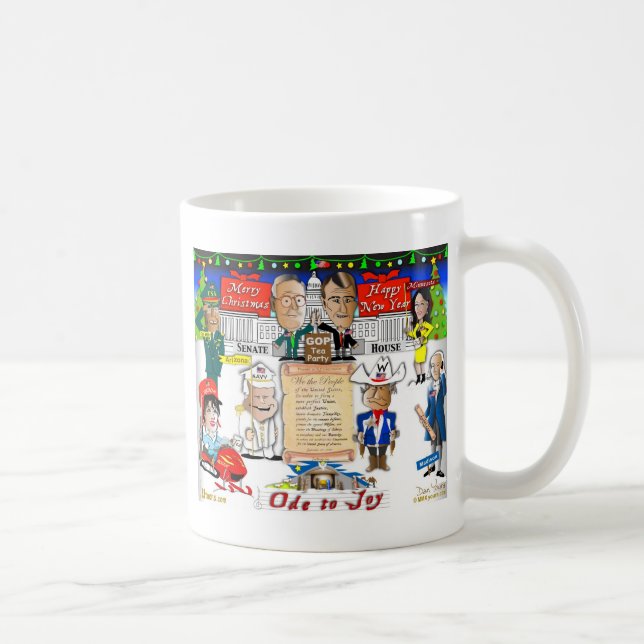 Taza De Café GOP y Navidades Fiestas del Tea (Derecha)