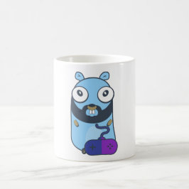 Taza De Café Gopher gamer. Golán