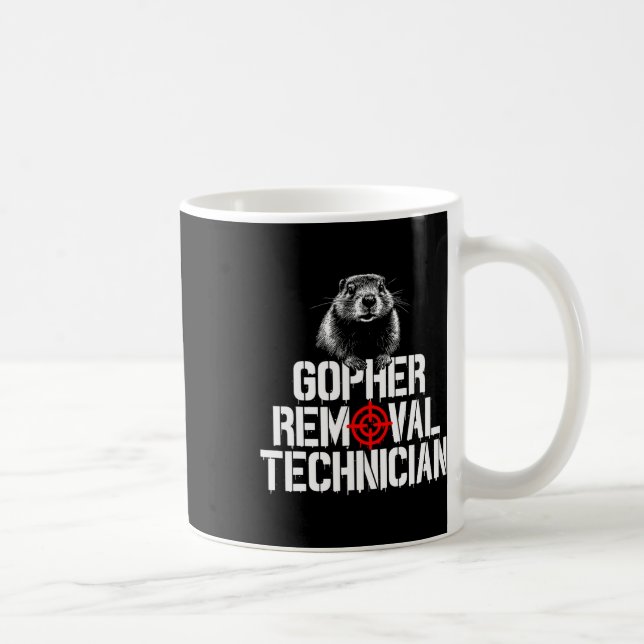 Taza De Café Gopher Hunting Trip Gopher Hunter Suministros Goph (Derecha)