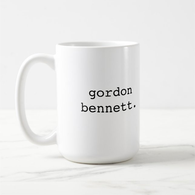 Taza De Café Gordon Bennett - frase del británico (Izquierda)