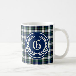 Taza De Café Gordon Clan Vestido formal Tartan Monograma
