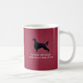 Taza De Café Gordon Setter piensa en tu memoria Mascota