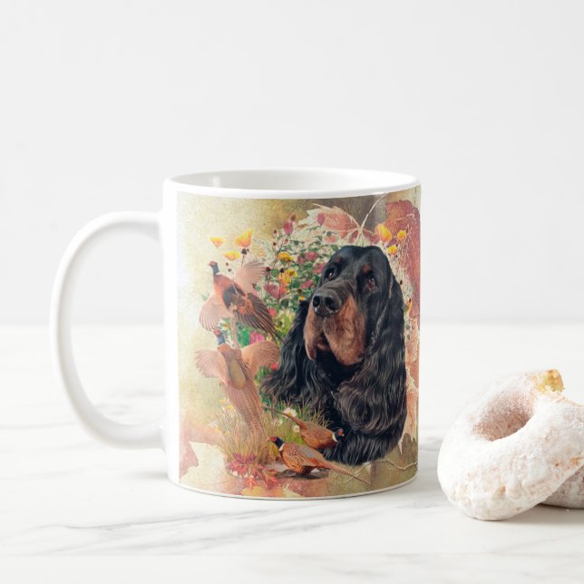 Taza De Café Gordon Setter Tapestry (Con donut)
