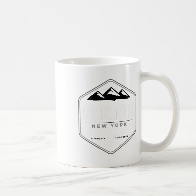 Taza De Café Gore Mountain Ny Snowboard T (Derecha)
