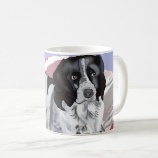 Taza De Café Gorgeous Black and White Springer Spaniel