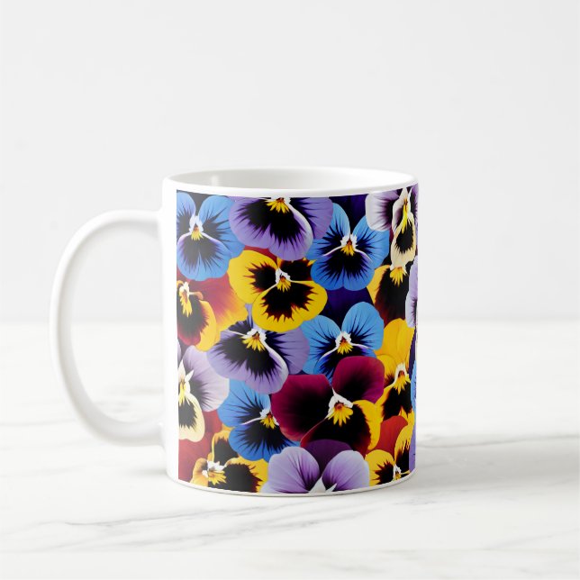 Taza De Café Gorgeous Pansy Mug (Izquierda)