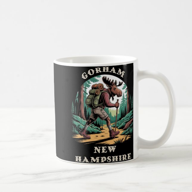 Taza De Café Gorham New Hampshire Nh Mountains Hiking Trail Moo (Derecha)