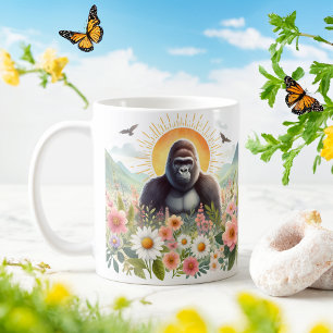 Taza De Café Gorila acuarela de primavera - Kid Mug