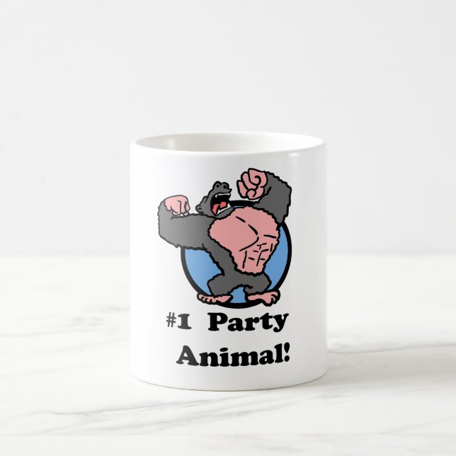 Taza De Café Gorila animal Fiesta (Centro)