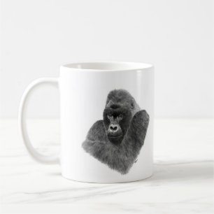 Taza De Café Gorila Arte animal Mugs