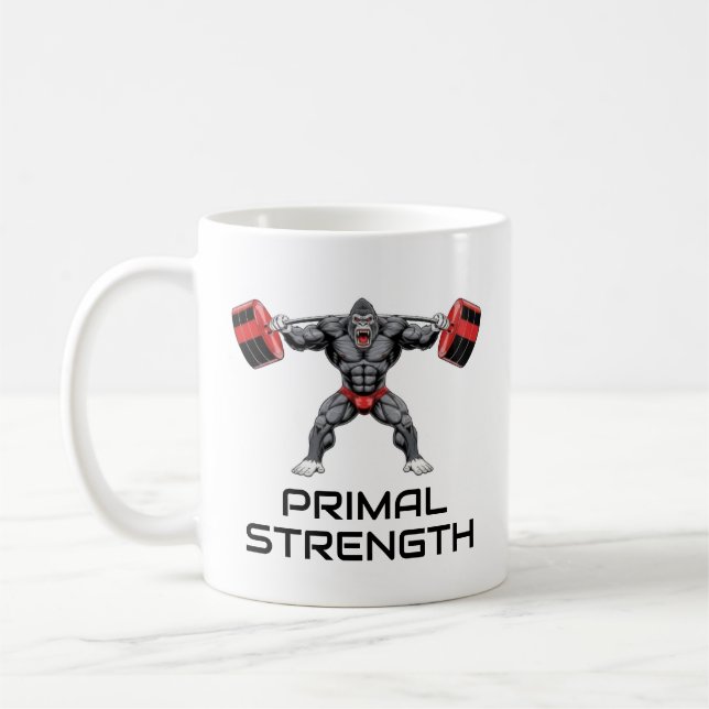 Taza De Café Gorila culturista (Izquierda)