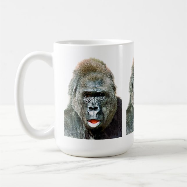 TAZA DE CAFÉ GORILA DIVERTIDO Y LINDITO (Izquierda)