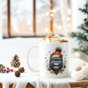 Taza De Café Gorila feliz de los vibradores de invierno -