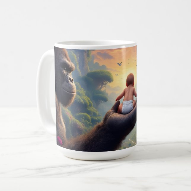 Taza De Café Gorila gentil (Anverso izquierdo)