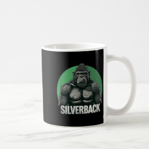 Taza De Café Gorila Macho Fuerte Espalda Plateada Para Amantes