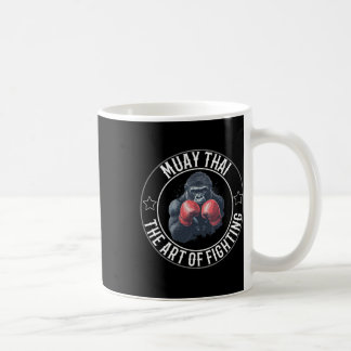 Taza De Café Gorila Muay Thai - Arte De Combatir El Boxeo Taila