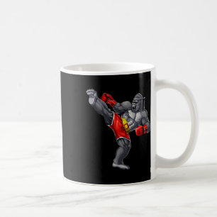 Taza De Café Gorila Muay Thai Boxeo Karate Kickboxing Artes Mar