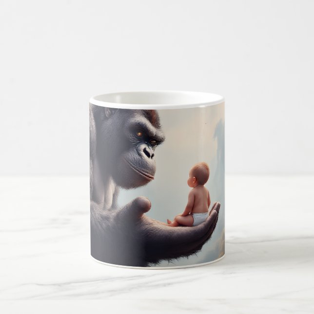 Taza De Café Gorila suave amor (Centro)