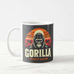 Taza De Café Gorilas que vale la pena salvar la vida salvaje