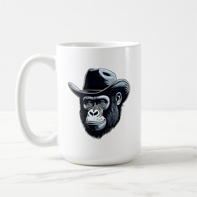 Taza De Café Gorilla Cowboy (Izquierda)