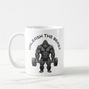 Taza De Café Gorilla de elevación de pesas