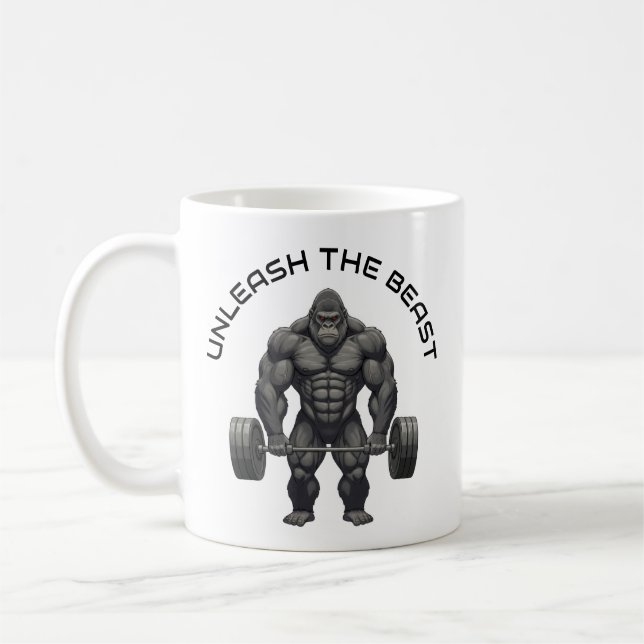 Taza De Café Gorilla de elevación de pesas (Izquierda)