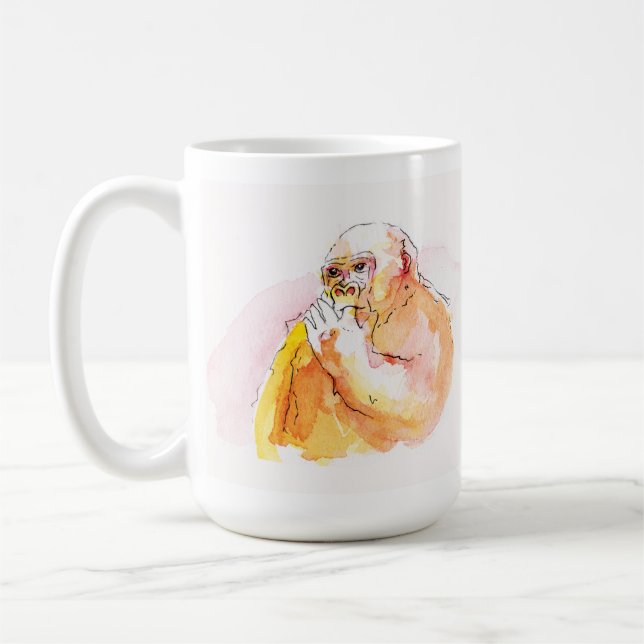 Taza De Café Gorilla Family Mug (ゴリラ家族のマグカップ）Gorilla Life (Izquierda)