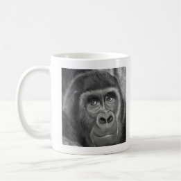 Taza De Café Gorilla sucking fingers MagCup2 指しゃぶりのゴリラマグカップ