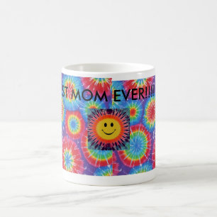 Taza De Café gorjeo-arco iris-starburst, gorjeo-arco