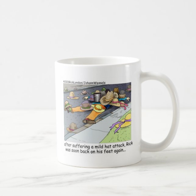 Taza De Café Gorra Ataca regalos divertidos Tees y coleccionabl (Derecha)
