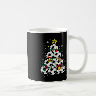 Taza De Café Gorra de árbol de Navidad de fútbol Santa Xmas dep