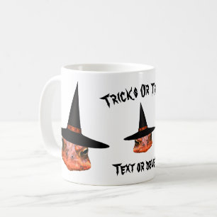 Taza De Café Gorra de bruja de la cara del sapo Halloween Graci