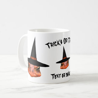 Taza De Café Gorra de bruja de la cara del sapo Halloween Graci