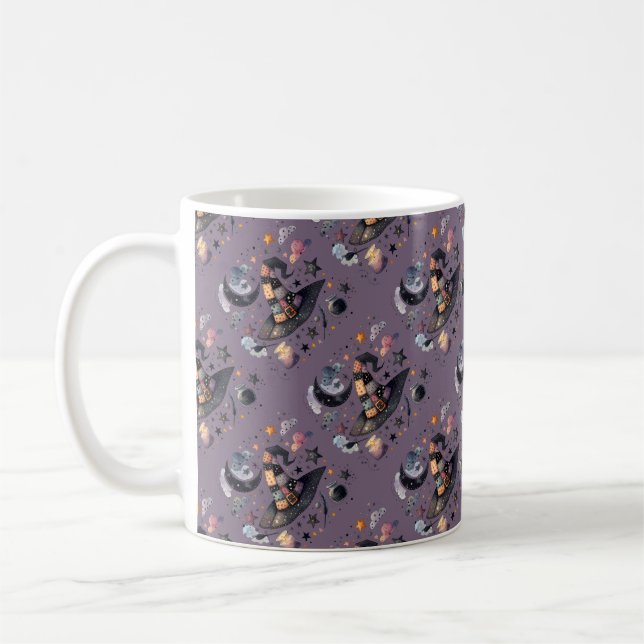 Taza De Café Gorra de brujas caprichosa y magia celeste (Izquierda)